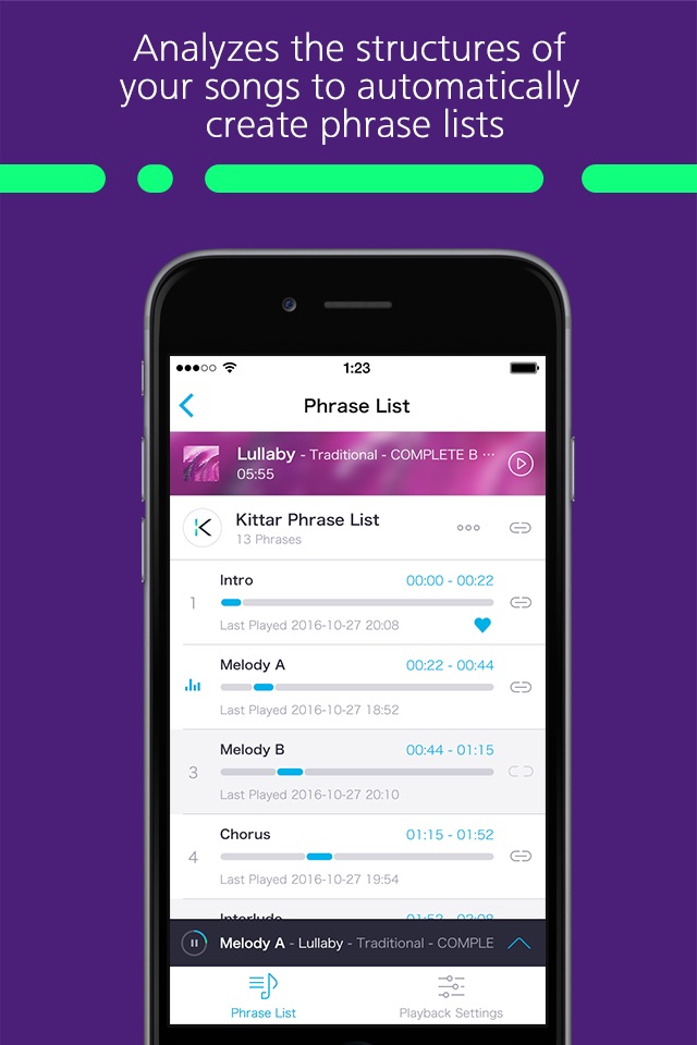 Kittar - Phrase Practice App - US screenshot 2