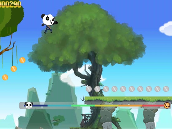 Ninja panda angry run game screenshot 4