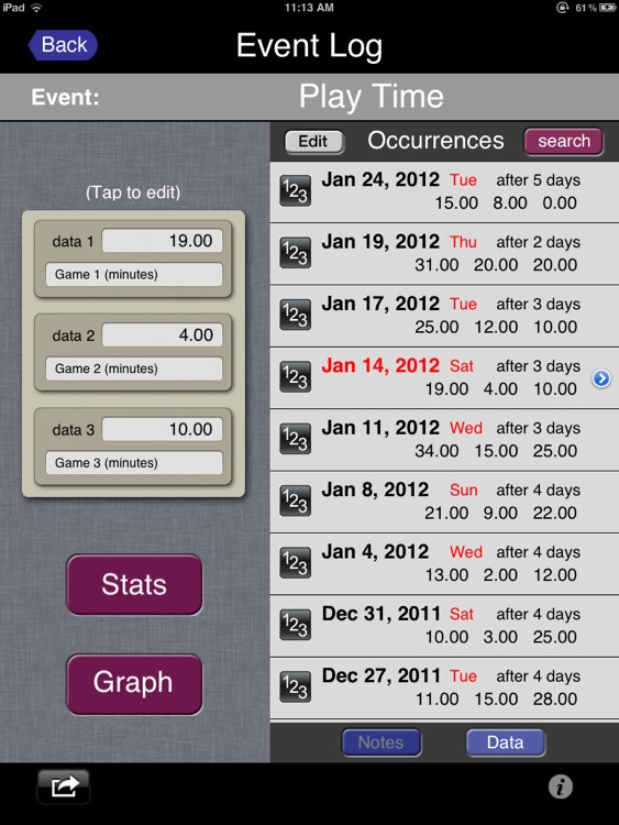 Event Logger HD screenshot-3