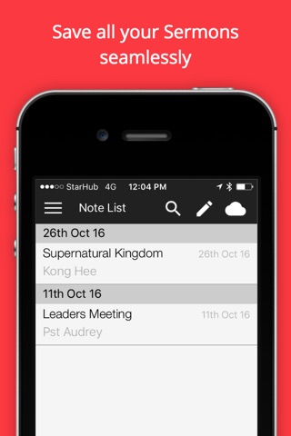Sermonotes screenshot 2