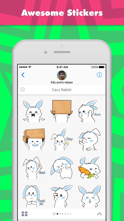 Cavy Rabbit stickers by Edy putra wijaya