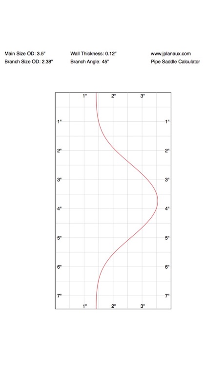 Pipe Saddle Layout Calculator: Cylinder Stanchion screenshot-4