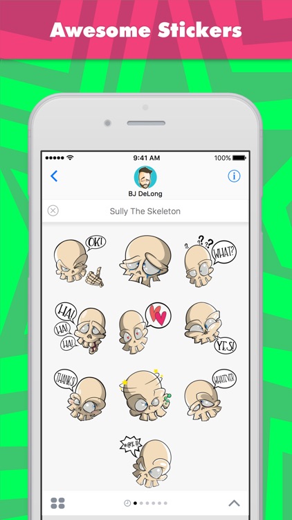 Sully The Skeleton stickers by Beejaydel