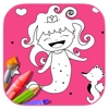 Toodler Coloring Book Game Mermaid Girl Version