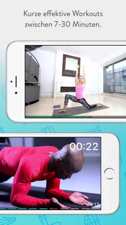 Fitness und Yoga Workouts mit Portable Training