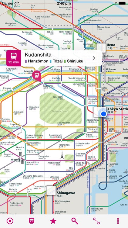 Tokyo Rail Map