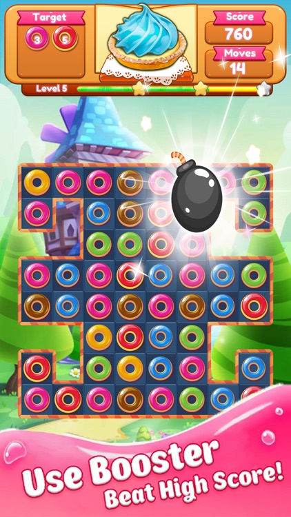 Donut Blast Legend - Yummy Delicious Match 3 Game screenshot-3