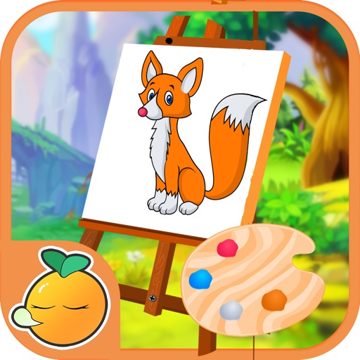 Anna Drawing Class teach baby paint animals iOS App