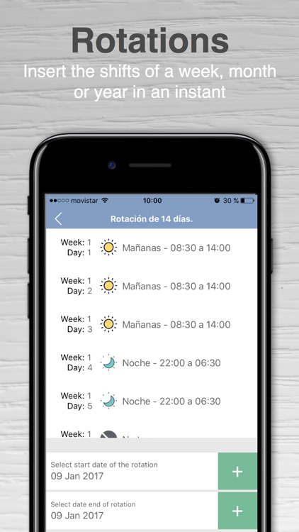 Work shifts - Calendar screenshot-3