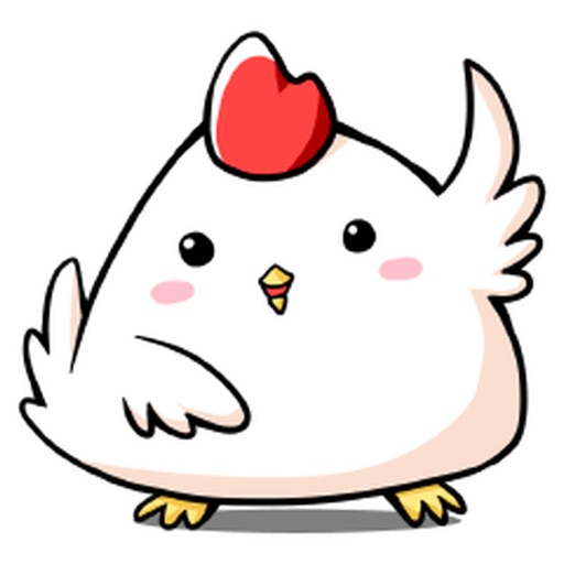 Adorable Daisy Chicken Stickers by Hien Bui