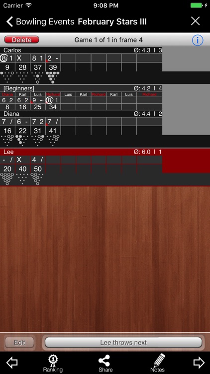 Bowling Scoreboard
