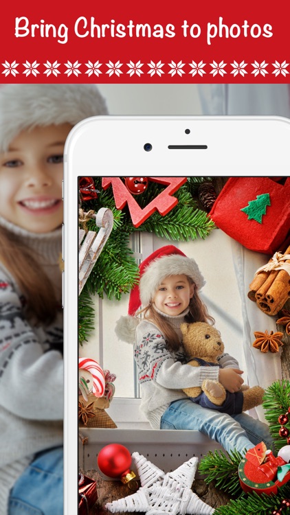 Christmas wallpaper, fun photo frames & Santa hat