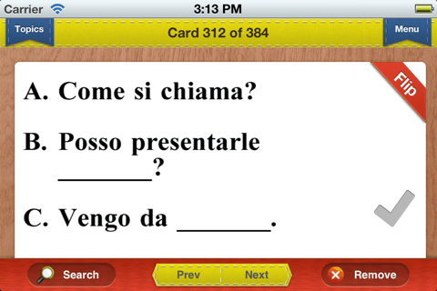 SAT Italian & German Prep Flashcards Exambusters screenshot 2