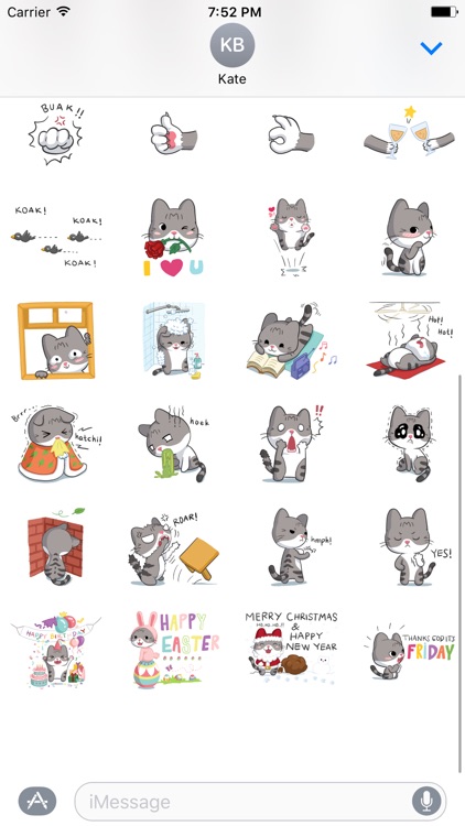 Meow The Tabby Cat Sticker