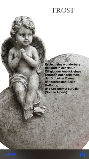 Trost und Zuspruch