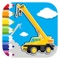 Draw Coloring Book Game Monster Crane Version