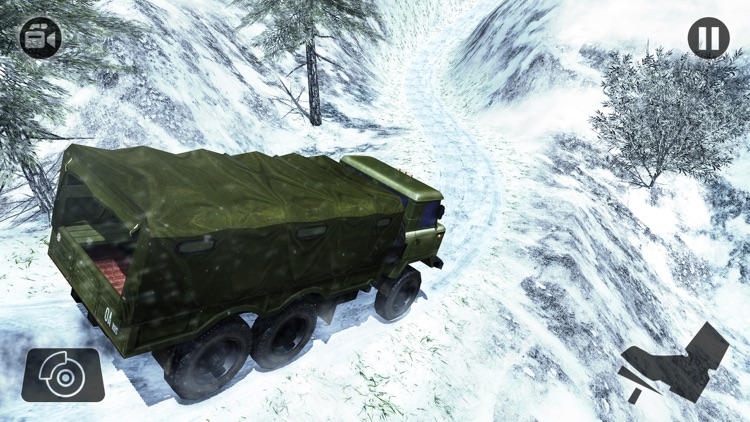 Off Road Army Truck Parking Sim - Snow Driving 3D