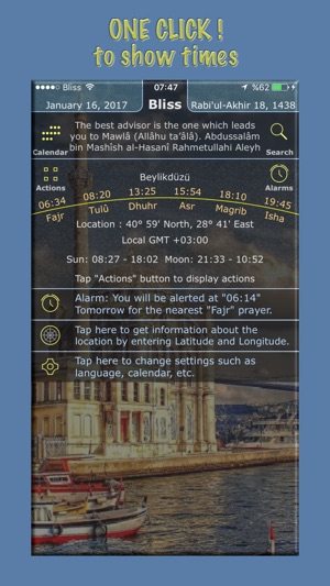 Bliss Pro - Prayer times.