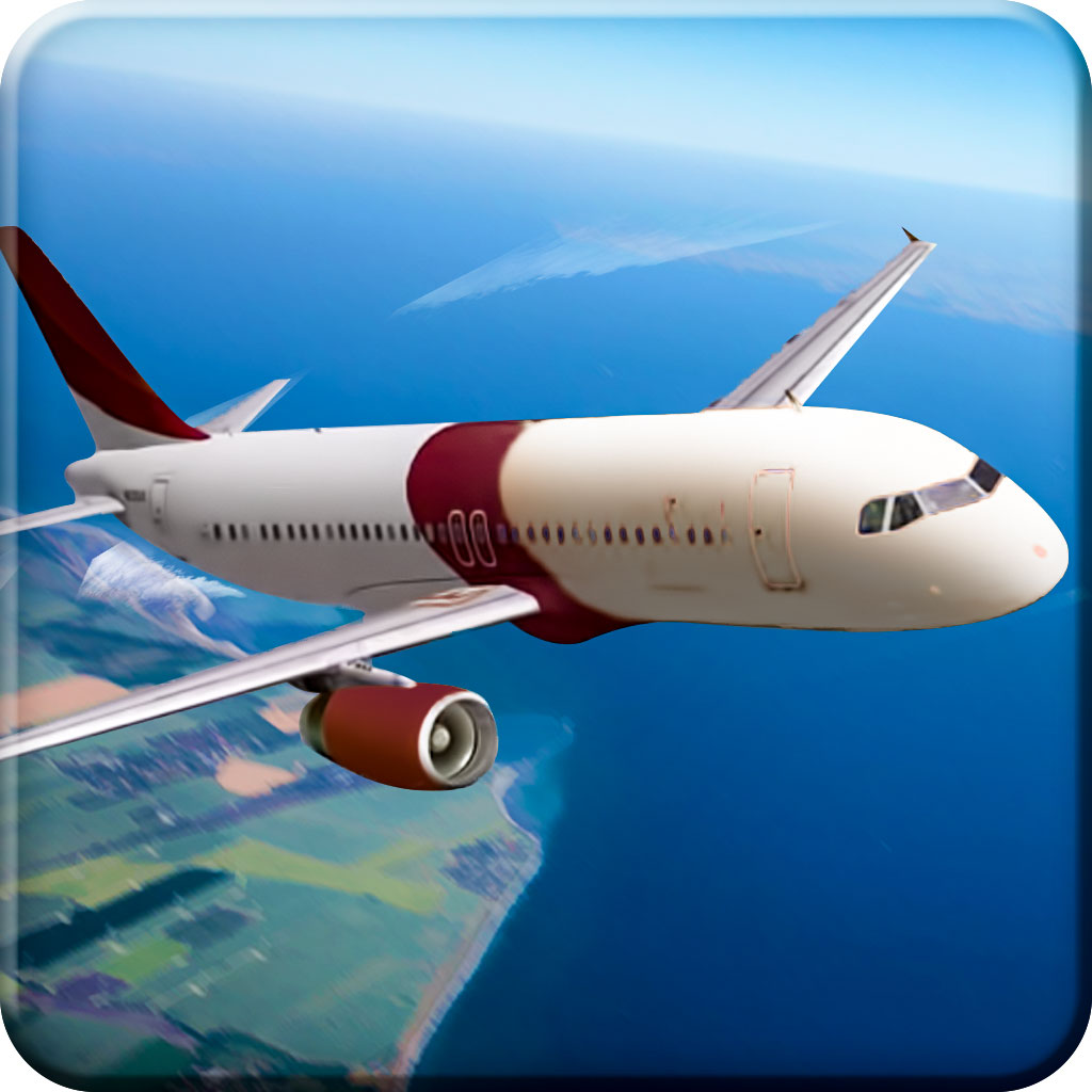 Real Airplane Pilot Flight Simulator Game for free App Icon