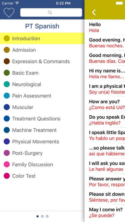 Physical Therapy Spanish Guide