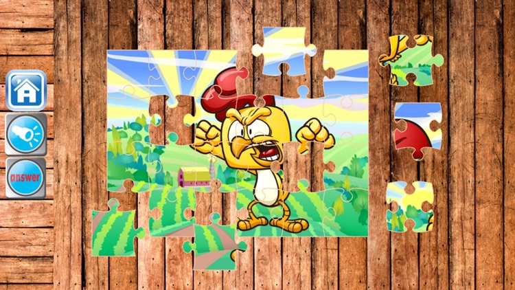 Chicken Jigsaw Puzzle for Little Kids