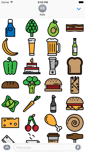 Food Stickers - New Delicious Emoji for Texting(圖5)-速報App