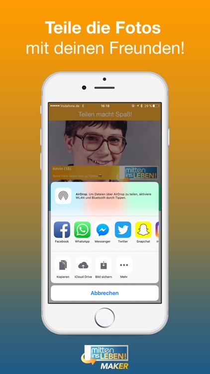 Mitten ins Leben Maker & Banner Generator