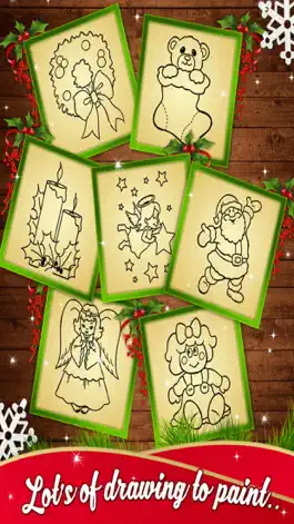 Game screenshot Kids Christmas Coloring Book - Free Kids game apk