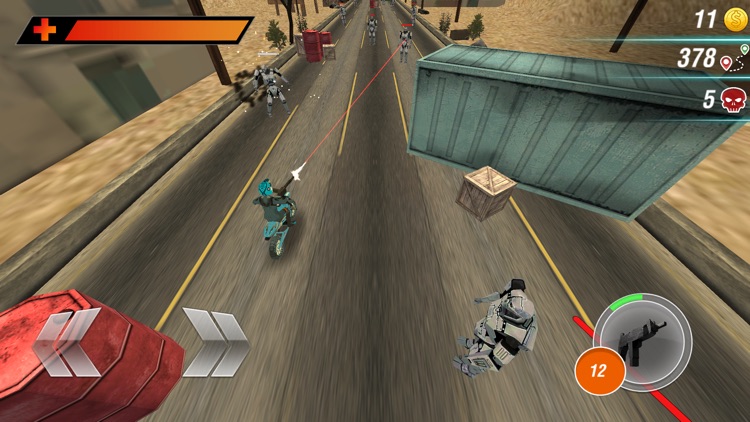 Iron Sniper: Shooting Bikes vs Robots screenshot-3