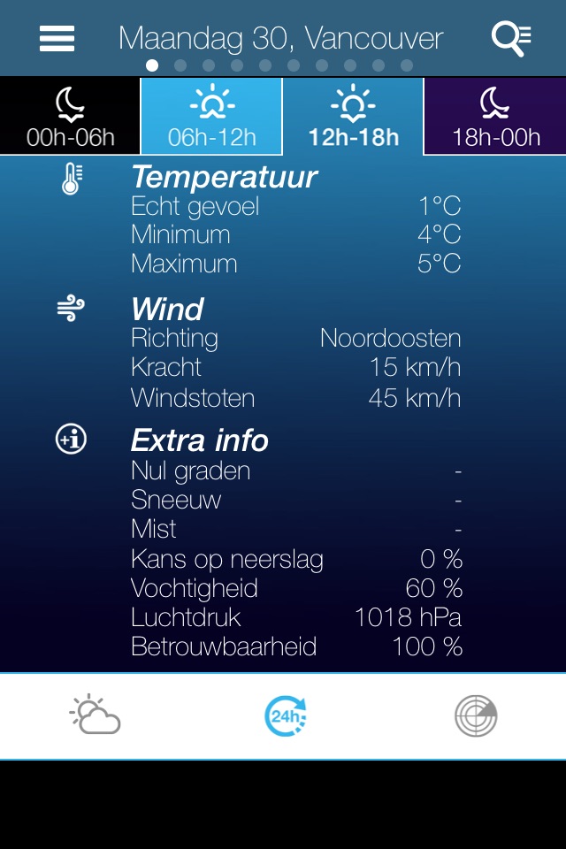 Weather for Canada screenshot 3