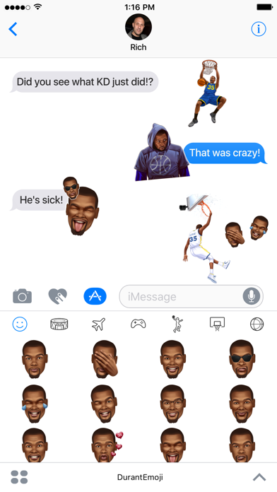 How to cancel & delete DurantEmoji by Kevin Durant from iphone & ipad 3