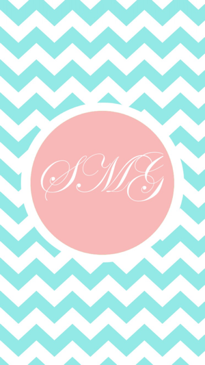 Girly Monogram Wallpapers Cute Colorful Themes On The App Store