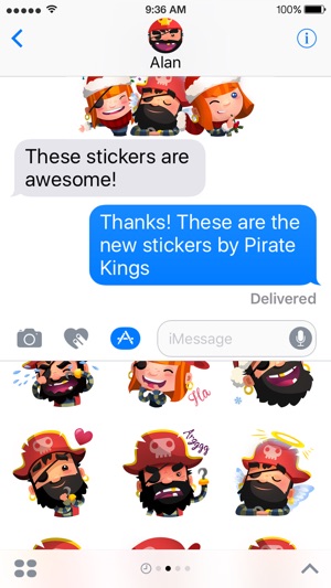 Pirate Kings Animated Stickers for Apple iMessage(圖3)-速報App