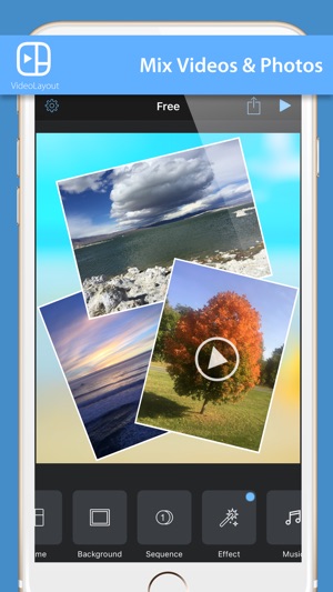 VideoLayout - mix Photos & videos Collag