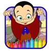 Coloring Book For Kids Dracula Halloween Version