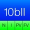 10BII Calc HD is a business calculator featuring over 100 built-in functions for business, finance, mathematics and statistics