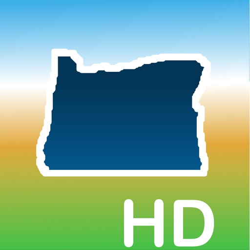 Aqua Map Oregon OR Lakes HD - GPS Nautical Charts