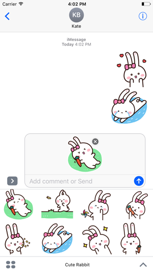 Happy Rabbit - Animated Stickers And Emo