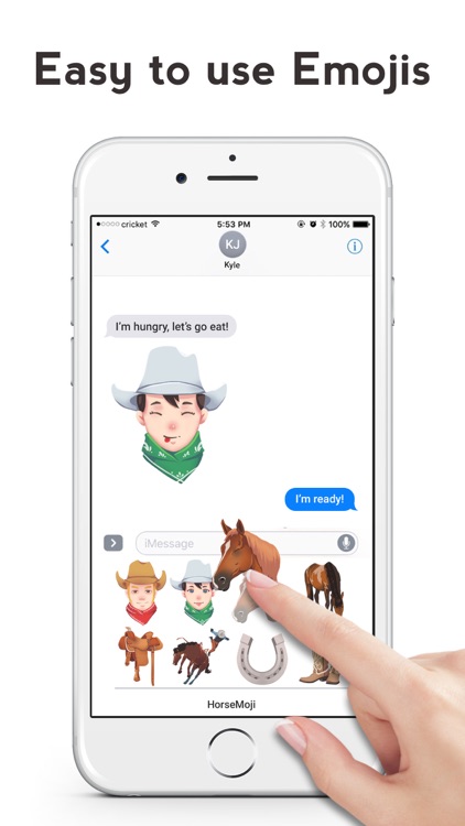 HorseMoji - Quarter Equestrian Horse Emoji Sticker