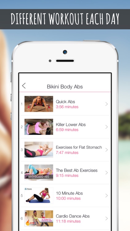 Bikini Body Abs - Flat Stomach Workouts for Women screenshot-3