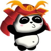 SAMURAI PANDA Animated stickers by CandyA