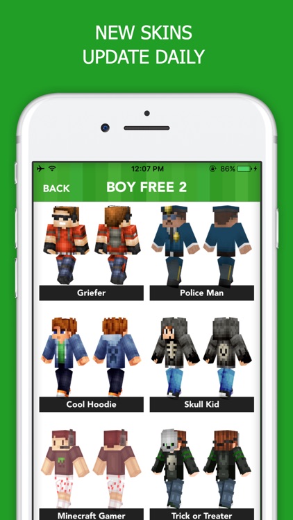 minecraft pe skins boy