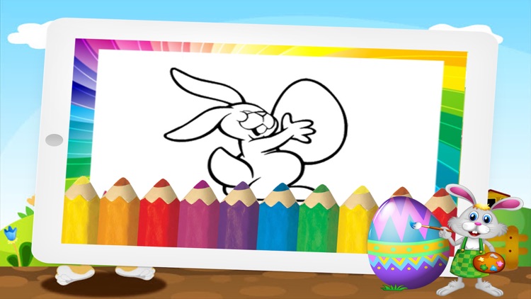 Easter Eggstravaganza and Rabbit coloring for kids