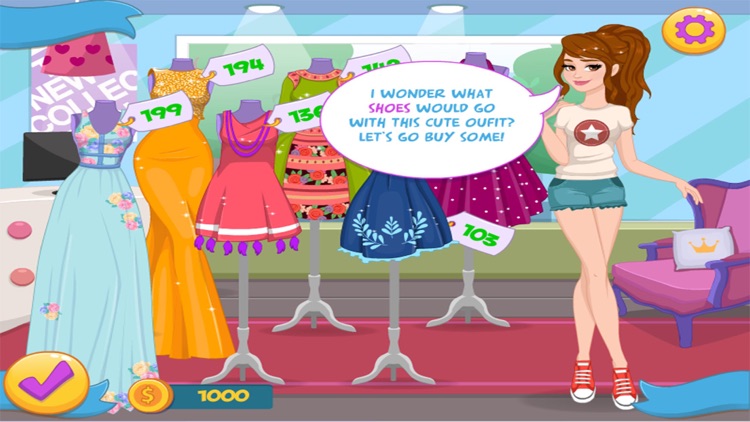 habillage des Princesses - jeux de filles shopping screenshot-4