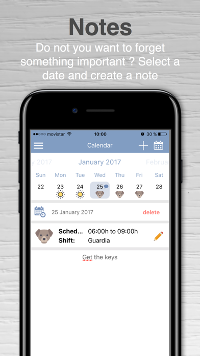 Work shifts - Calendar screenshot 3