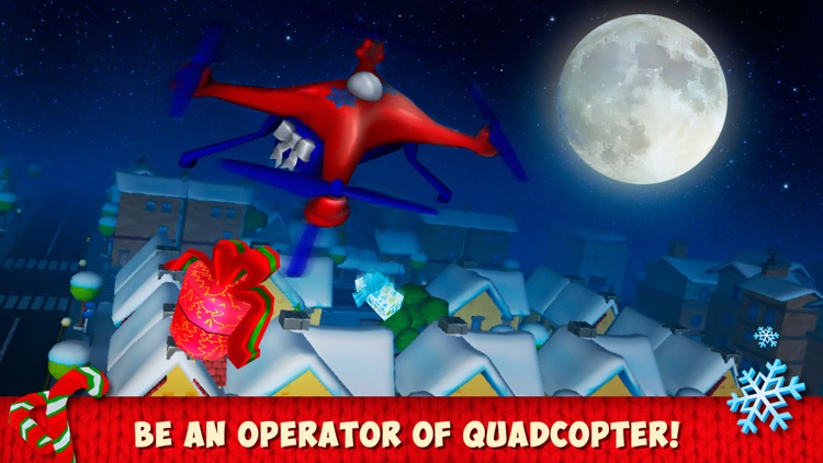 Christmas Cartoon Quadcopter Drone Simulator