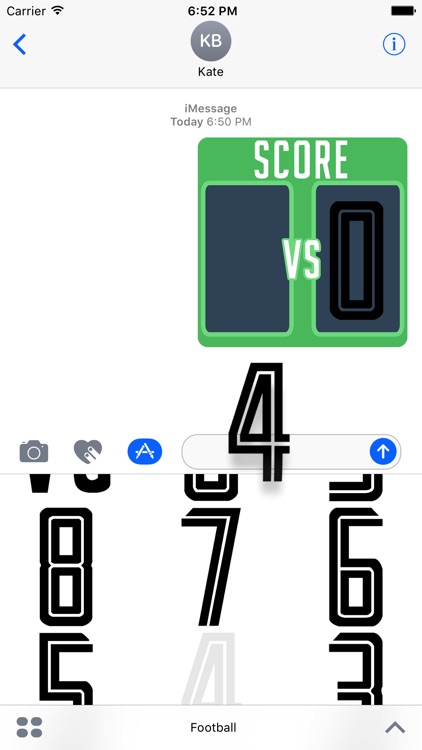 Football Action Stickers