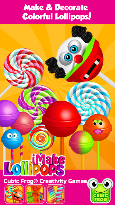 iMake Lollipops Free- Free Lollipop Maker by Cubic Frog Apps More Lollipops? screenshot 1