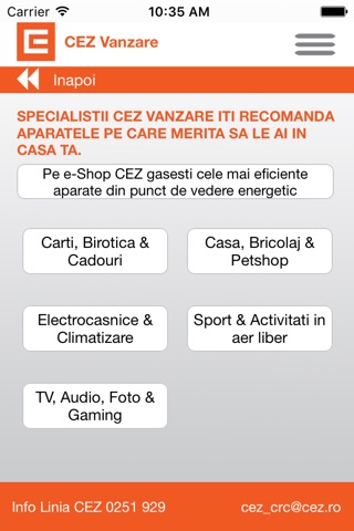 CEZ Info screenshot 2