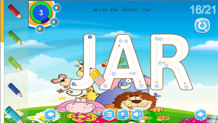 kids A-Z alphabet tracing reading screenshot-3